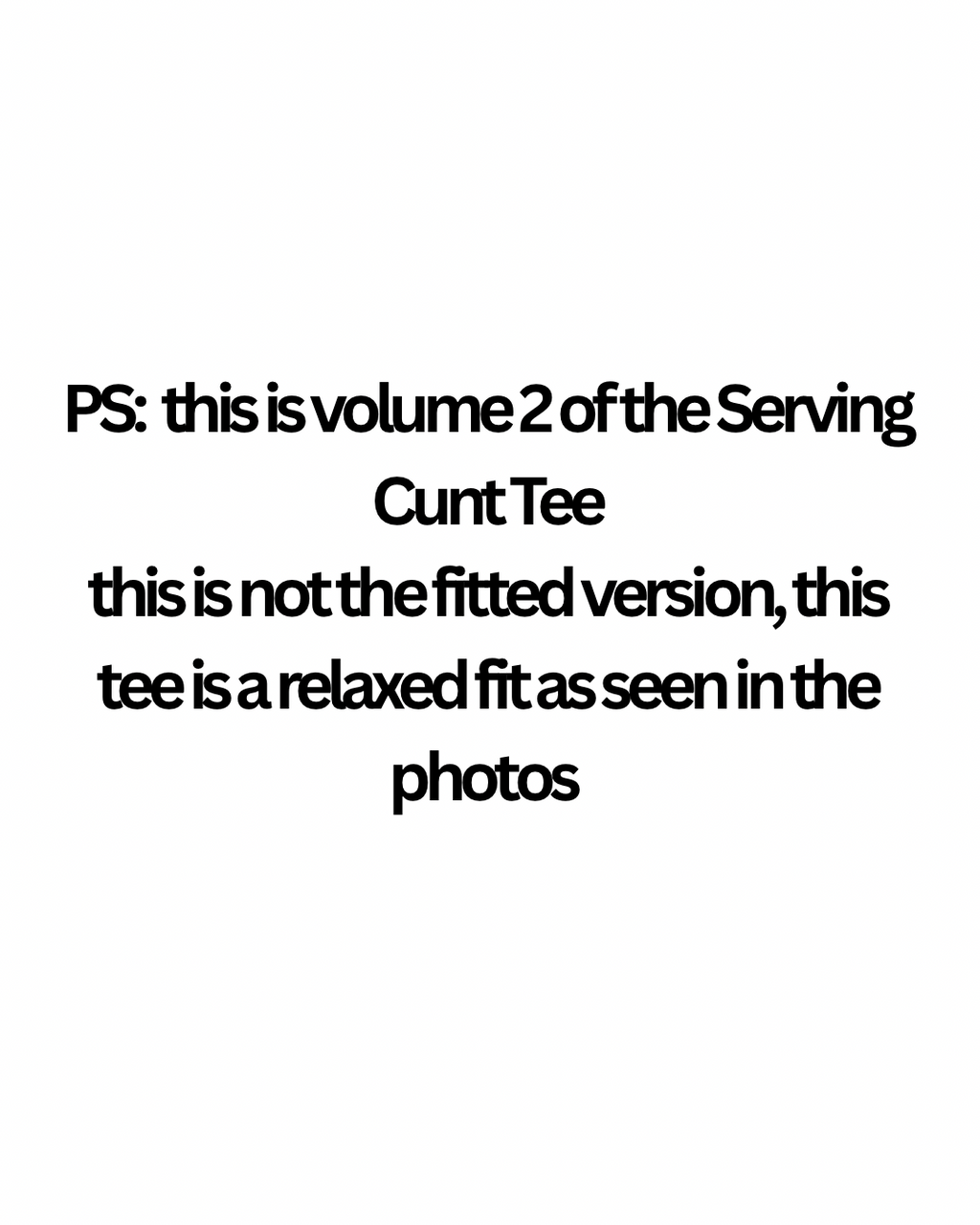 SERVING CUNT TEE V.2