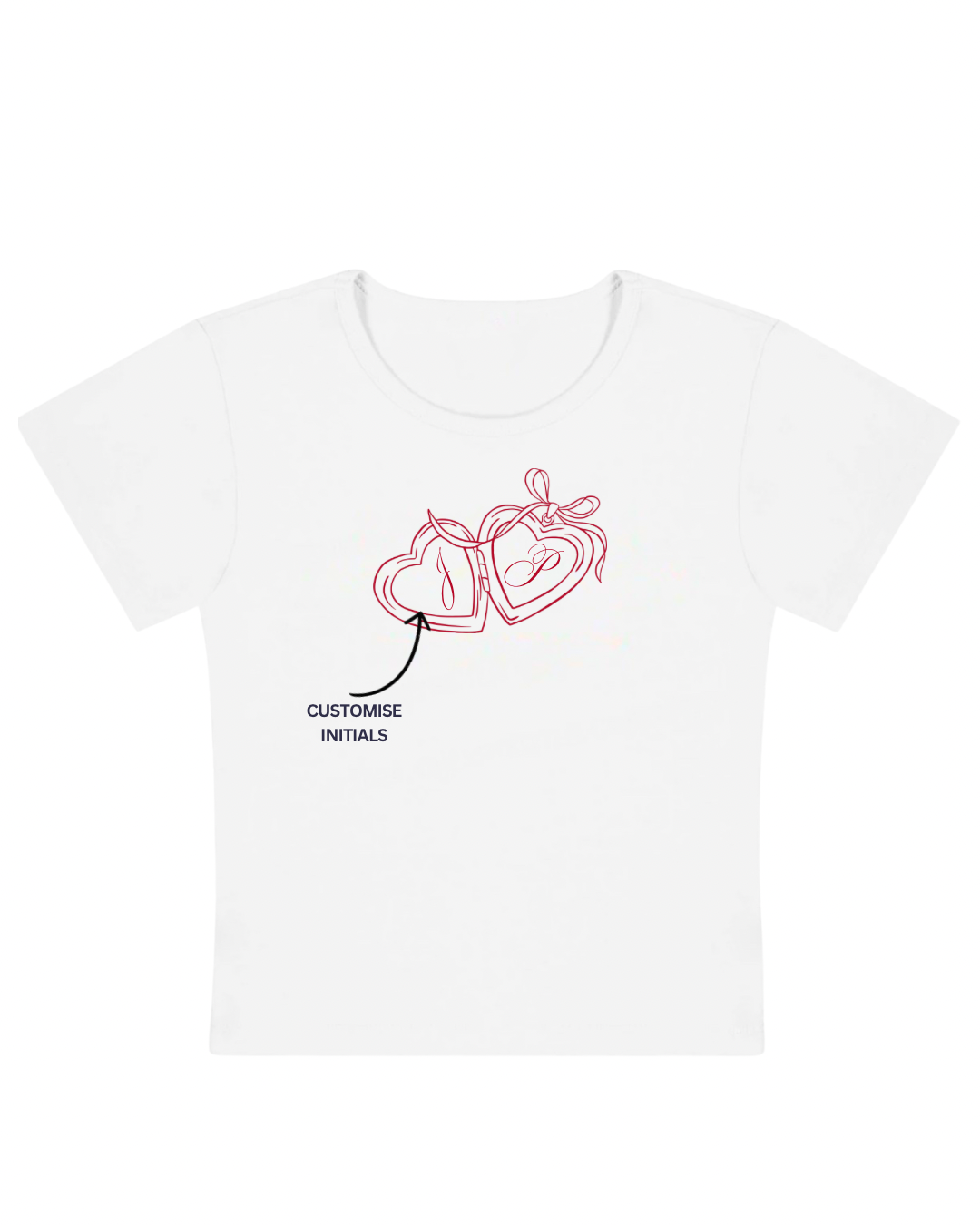 Custom initials Locket tee